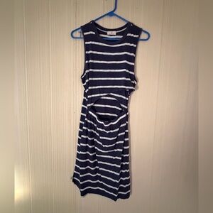 Peekaboo Striped Sleeveless Dress